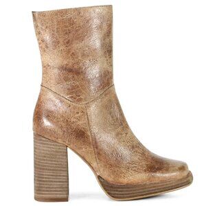 NEW DIBA TRUE Leather Mont Pelier Booties IN tan for women 1025 4m2